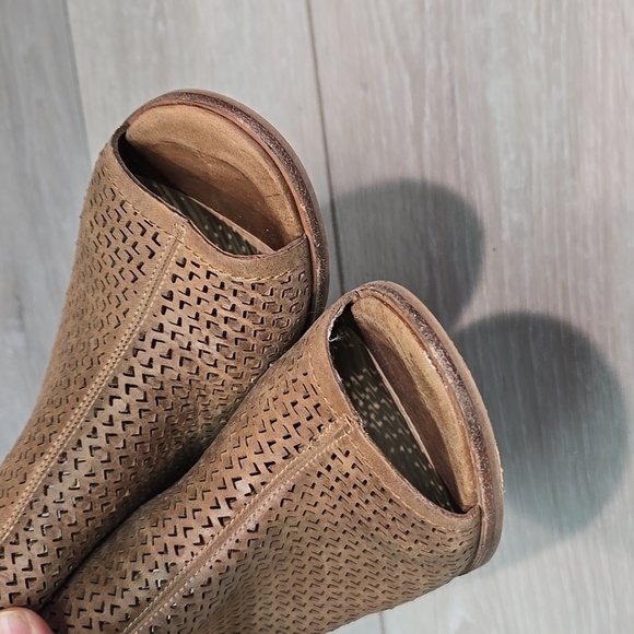 Vince Camuto Women Ankle Leather Open Toe Heels shoes sz 7M - Picture 3 of 11